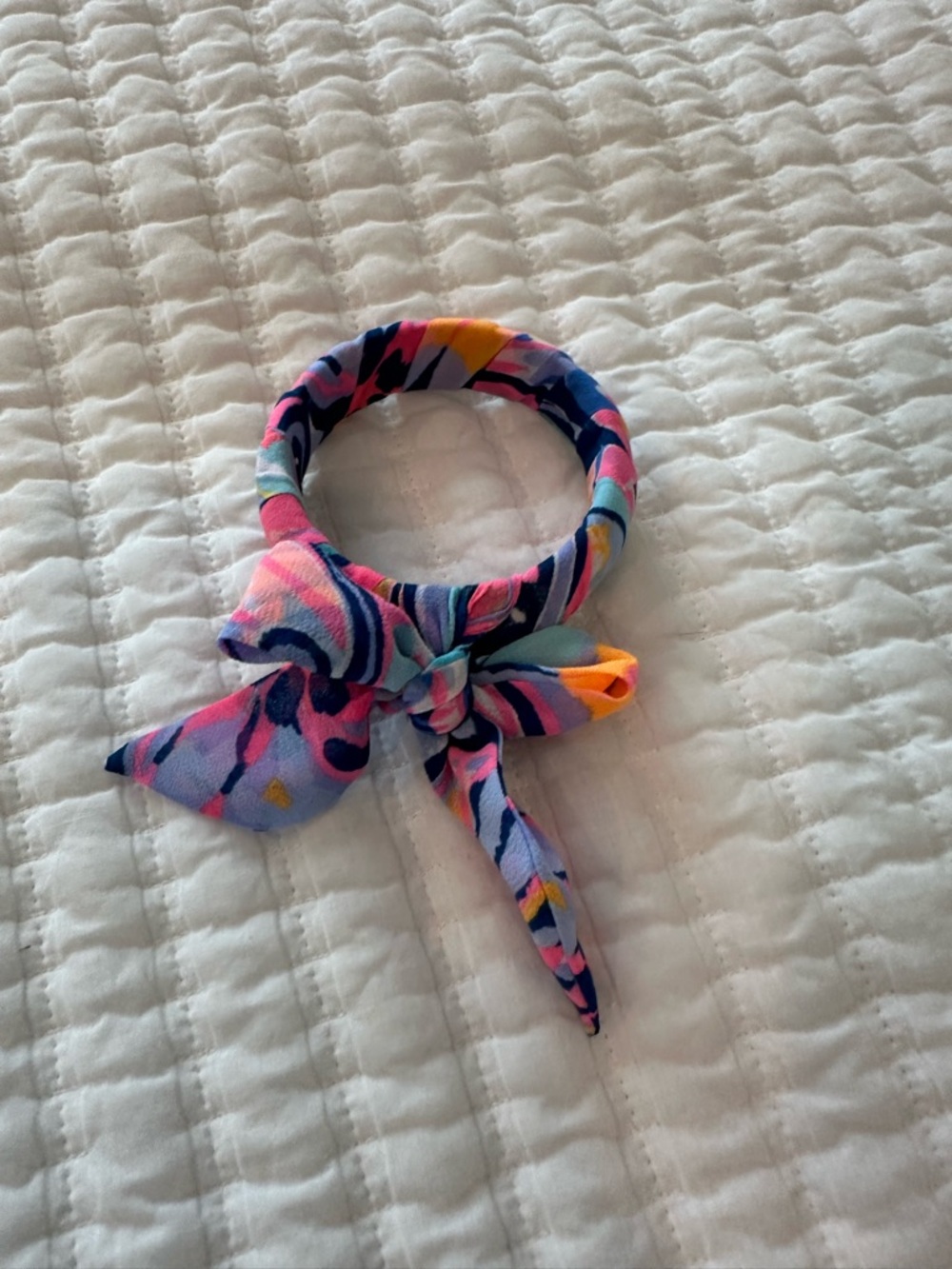 Lilly Pulitzer Colorful Knotted Fabric Bracelet- Multicolor Print